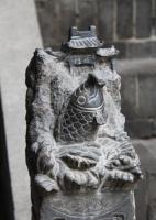 Stone carved fish
